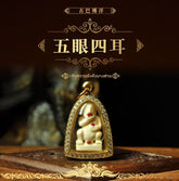 Ivory Carving Five Eyes and Four Ears