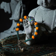 Natural Amber Wealth & Love Bracelet