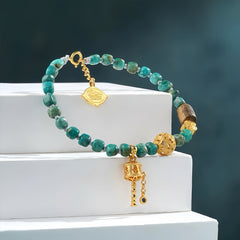 Turquoise & Agarwood Spiritual Manifestation Bracelet