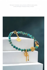 Turquoise & Agarwood Spiritual Manifestation Bracelet