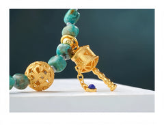 Turquoise & Agarwood Spiritual Manifestation Bracelet