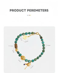 Turquoise & Agarwood Spiritual Manifestation Bracelet