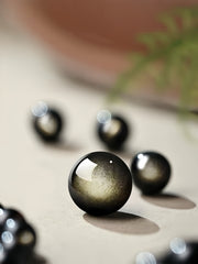 Golden Sheen Obsidian Career Energy Bracelet