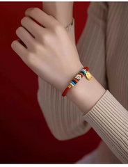 2026 Zodiac Protection Bracelet for Horse, Ox, Rat, Rabbit | Health Charm & Red String Gift