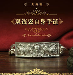 〓双钱袋招财手‬链〓